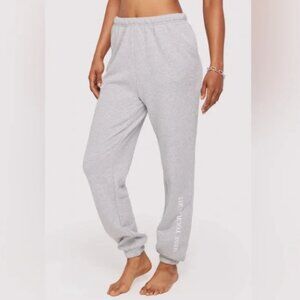 SPIRITUAL GANGSTER SHINE Ojai Gray Sweatpants Size Small $128